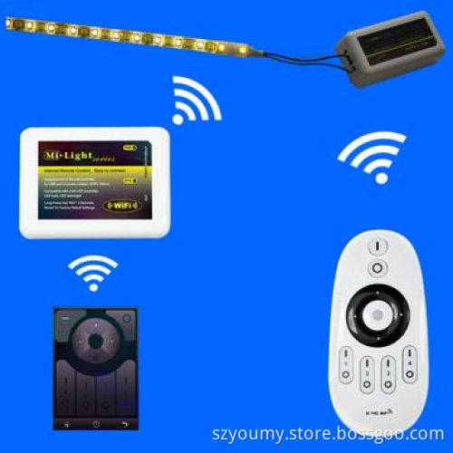 2.4G Wireless 6W Dual White LED Bulb + 4-zone Remote + Wi-Fi Controller